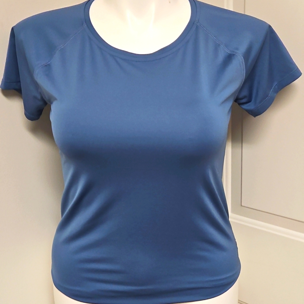 Under Armour Blue Open-Back Short Sleeve Tee - Picture 2 of 3
